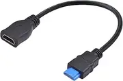 Duttek 4K HDMI to HDMI Cable, 18Gbps Short HDMI Extender Cable, Ultra Thin HDMI Male to Female Cable Supports 4K@60Hz HD 1080p,3D Compatible with Roku TV/HDTV/PS5/Blu-ray (30cm)