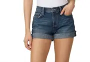 Current Elliott The Boyfriend Rolled Shorts Denim Cut Off New Size 25