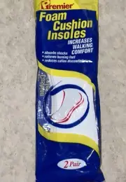 premier foam cushion insoles increases walking comport Women's 9 - 10