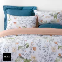 在飛比找momo購物網優惠-【HOLA】秘密花園純棉床包兩用被組雙人(雙人)