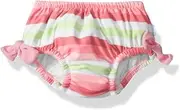 [green sprouts] Baby Girls Classic Bow Swimsuit Bottom with Built-in Swim Diaper