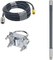 915MHz Lora Antenna 5.8dBi 3DFB Low Loss Cable for Meshtastic Nebra Bobcat 300 Cal-Chip RAK V2 Syncrobit SenseCAP M1 Helium HNT Miner Hotspot Gateway (Gray, 45CM)