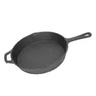 Cast Iron Frying Griddle Pan BBQ Steak Cooking Meat Grill Skillet Kitchen Supply