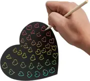 36 Piece Valentine's Scratch Off Valentines DIY Hanging Decoration