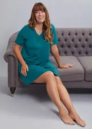 [Taking Shape] Taking Shape Modal Soft Touch Nightie Size 14 in Sapphire Blue - Plus Size Women's Clothing Sapphire Blue