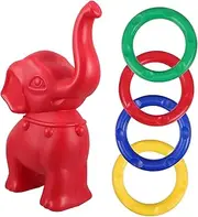 1 Set Elephant Ring Toss Game Set Activity for Preschoolers Durable Safe Carnival Toss Rings Fun Entertainment for Sensory Play