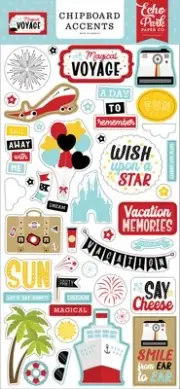 Echo Park Chipboard 6"X13"-Accents, A Magical Voyage MV359021