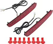 Rear Bumper Lights, LED Dynamic Turn Signal Compatible with 2020 Fit, IP67 Waterproof Bumper Lights, Red LED Turn Signal Replacement