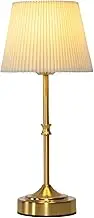 NestCharm Portable Cordless Table Lamp - 3-Color Touch Dimming, Rechargeable Battery-Operated for Kitchen Counter, Bedroom & Living Room (Gold Brass)