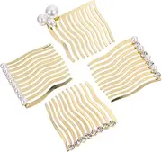 IWOWHERO 4PCS Hair Clip Comb Lightweight Portable Comb Massager for All Hair for Daily Use Parties Weddings and Special Occasions Prevents Breakage No Snags Frizz