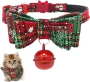 Pet Collar - Dog Collar Bow Tie - Pet Snowflake Dog Collars with Bow Tie & Bells for Small Medium Large Pets Pochy