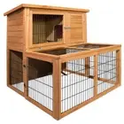 i.Pet Rabbit Hutch Chicken Coop Hutches Large Run Wooden Cage Outdoor House