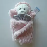 Nat & Jules Demdaco Pink Plush MILENE MONKEY Lovey Baby Toy Sweet Sophistication