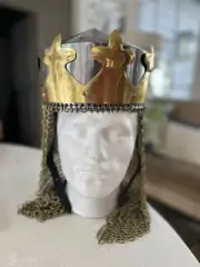 Monty Python King Arthur Helmet, Armor with Chain Mail Helmet Spamalot