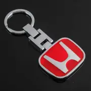 Keyring for Honda (Red) Car Logo Metal Styling Key Chain "Double Sided" T2