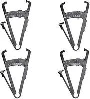 4 Pieces Personal Body Fat Caliper and Tape Measure, Black Fat Tester for Fat Reduction, Weight Loss, Fitness, Analyser and Accurate Measurement by BMI