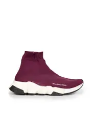 Burgundy Speed High Top Trainers