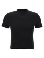 [Jacquemus] Jacquemus-Le Gros-Grain T Shirt Nero-Donna L