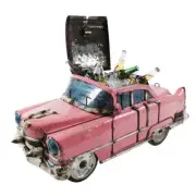 EEIEEIO Metal Pink Caddy Car Cadillac Beverage Drink Cooler Icebox