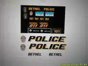 Bethel Conn Police Vehicle Decals 1:24 Custom