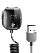 Car Bluetooth FM Transmitter Radio with AUX, USB, and SD Card Inputs