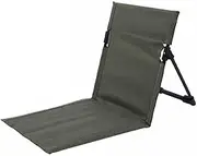 Floor Chair with Back Support,Lightweight Outdoor Relaxing Chair Comfy Reading Chair,Equipped with Storage Bag,for Camping Beach Road Trips(Green)