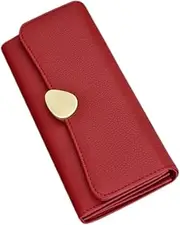 [COLLBATH] Wallet Bag Multifunctional Storage Bag Pu Red