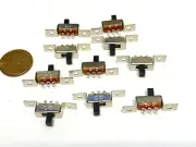 10 Pieces 3 Pin 2 Position 1P2T SPDT Panel Slide Switch 50V DC SS12F48 pcb C41