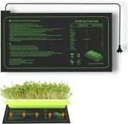 21W Seedling Heat Mat, 10"X 20.75" Waterproof Heating Pad, Safe & Durable Warm M