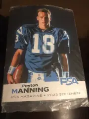 PSA CERTIFIED MAGAZINE PEYTON MANNING SEPTEMBER 2023 9/2023 MAGAZINE ISSUE