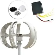 Wind Turbines,Wind Generator Kit, Wind Nylon Blade Wind Generator White Lantern Vertical Wind Generator 5 Leaves Wind Kit Controller No Pole Doubl/12927 (Color : 800w, Size : 12V)