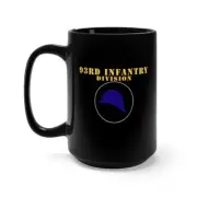 Black Mug 15oz - Army - 93rd Infantry Div X 300 - Hat