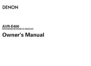 Denon AVR-E400 Receiver Amplifier Owners Manual