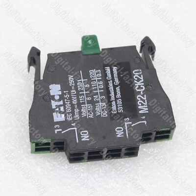one New EATON M22-CK20 auxiliary contact 2NO Free Shipping
