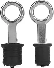 NDNCZDHC 1in Boat Drain Plug Snap Handle Stainless Steel Rubber Watertight Seal Hull Livewell Drain Plug for Boat Yacht