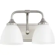Quorum International 5059-2-65 Enclave Bathroom Vanity Light Satin Nickel