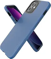 Smartish iPhone 12 Mini Slim Case - Gripmunk [Lightweight + Protective] Thin Cover (Silk) - Blues on The Green