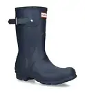 HUNTER Women's Size 11 Original Short Waterproof Slip-On Rain Boots Blue NIB
