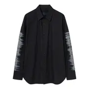 [Juun.J] Archive Lettering Sleeve Solid Shirt