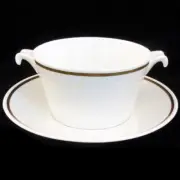 SOVEREIGN by Royal Tuscan Cream Soup Cup & Stand made in England NEW NEVER USED