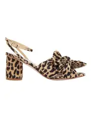 [PINK INC] Secret Leopard Fabric Sandals