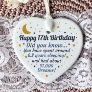 17th Birthday Ceramic Funny Heart Keepsake | 17 | Birthday Gifts | Milestone Bir