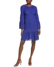 Michael Kors Collection Silk Peasant Dress