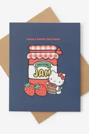 [Typo] Typo - Hello Kitty Birthday Card - Lcn san hello kitty jam SOLID LCN SAN HELLO KITTY JAM