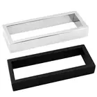 200mm Single Towel Ring Rail Rack Holder Square Stainless Chrome Black Accessory