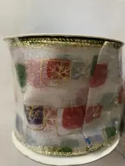 Holiday liying play 2.5 in by 15 FT ribbon garland