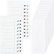 2Pcs Blank Checklist Board,to Do List Checklist Board,Portable Chore Chart Memo Board,Blank Planning Checklist to Do List Memo Board,Blank Chore Chart Board Plastic Checklist Board with 10 Cardstock
