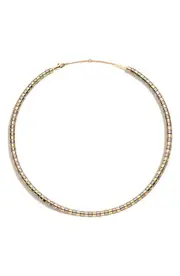 DEMARSON Rumi Two-Tone Bead Necklace in Gold/Silver at Nordstrom One Size