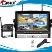 7" Digital Wireless Monitor DVR 1080P Backup Camera For Truck Rear View Reverse