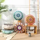 Round Decorative Mandala Pillow Sham Insert Not Included Floor Cushion Case